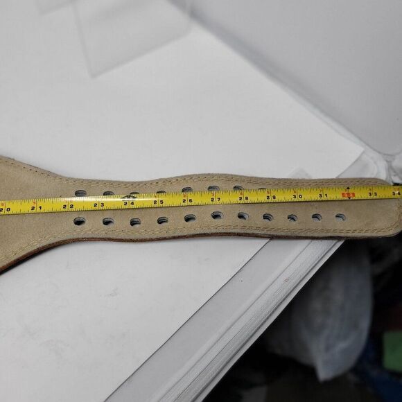 Harbinger 6" Padded Leather Weight Lifting Belt Sz S Strength Training Workout - Picture 4 of 11